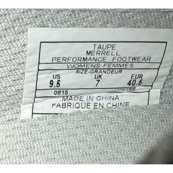 Merrell Ceylon Sport Mary Jane Slip On Shoes Womens Size 9.5 Taupe Comfort EUC - Picture 7 of 7